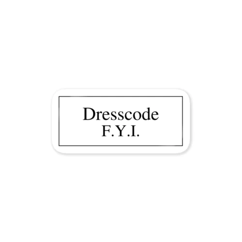 Dresscode F.Y.I. ステッカー