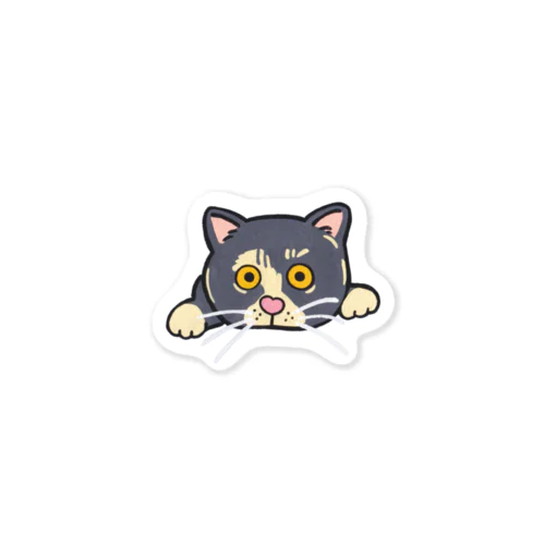 のぞきねこちゃん Sticker