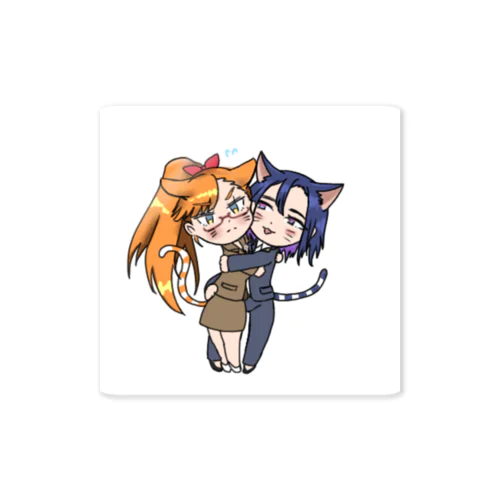 百合ネコタチ Sticker