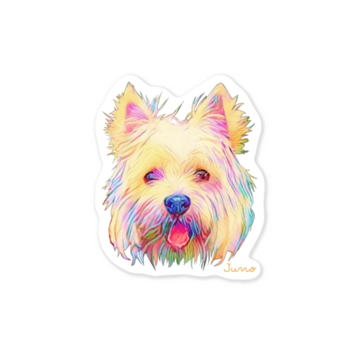 ウエストハイランドホワイトテリア／Juno Sticker
