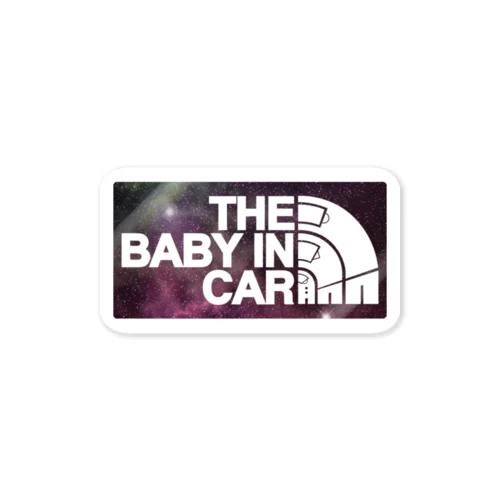 BABY IN CAR01(SPACE) Sticker