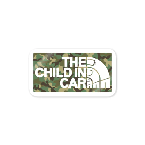 CHILD IN CAR01(GNCAMO) Sticker