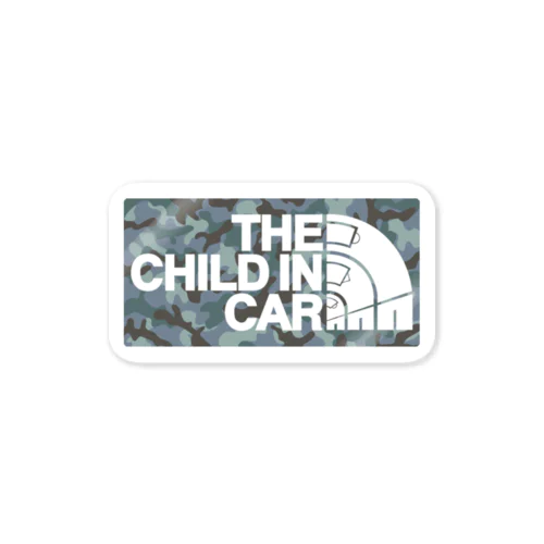 CHILD IN CAR01(BLCAMO) Sticker