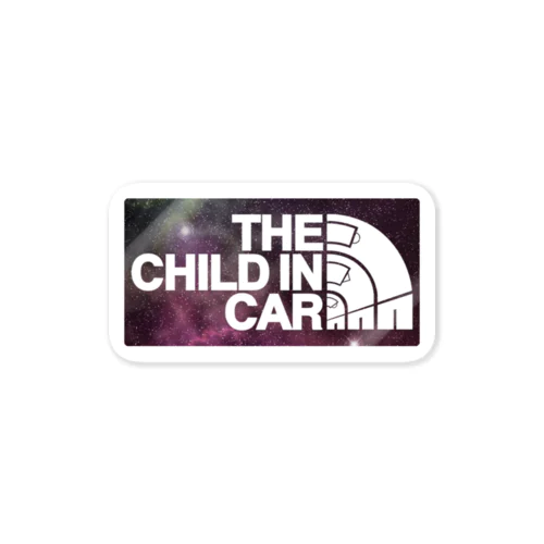 CHILD IN CAR01(SPACE) Sticker