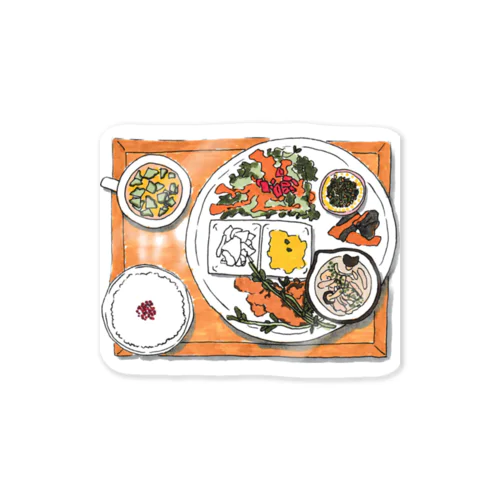 ある日のプレートランチ Sticker