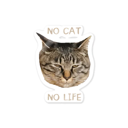 NO CAT NO LIFE Sticker