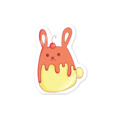 うさプリン Sticker