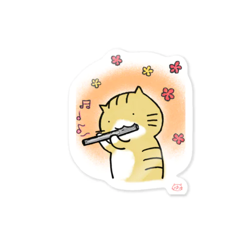 ゆたねこのフルート Sticker