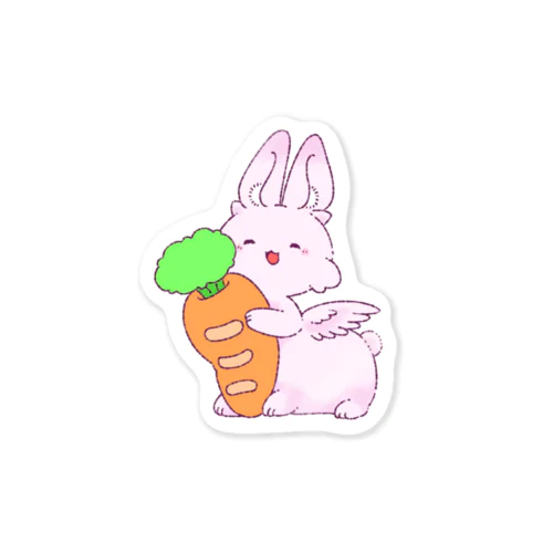 うさたうろすとにんじん Sticker