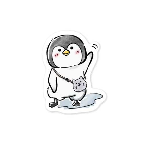 #ネコになりたいペンギン Sticker