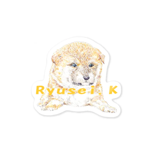 Ryusei,Kシリーズ【柴仔犬】 Sticker