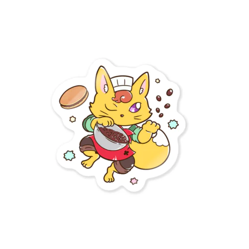 小豆洗い狐【妖しの国の甘味処】 Sticker