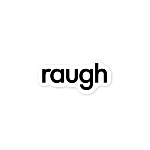 raugh-logo_black ステッカー