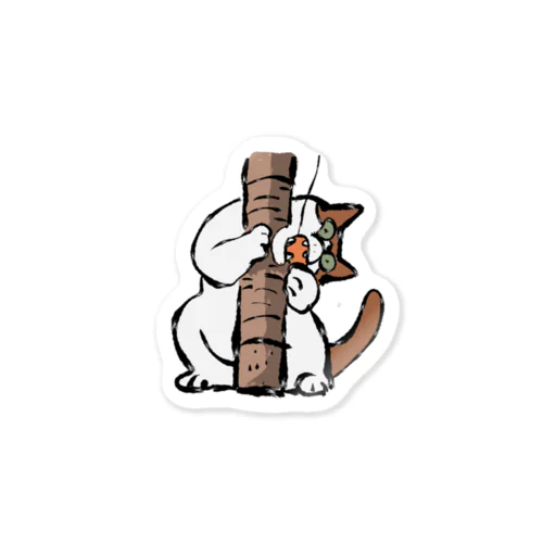 飼い猫あぐり（かじる） Sticker