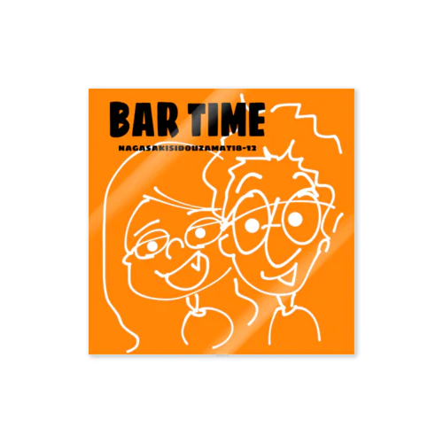 BAR TIME (ｲﾗｽﾄver.) ステッカー