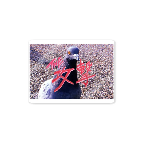 攻撃する鳩 Sticker