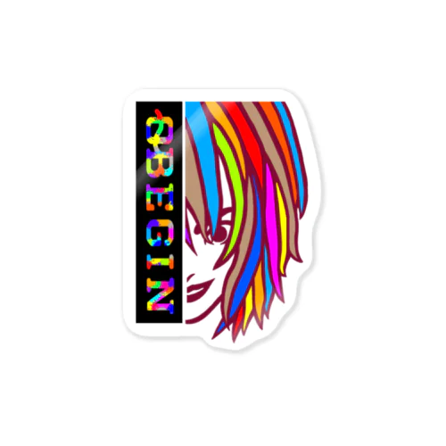 ロゴ0~Begin  『Human』 Sticker