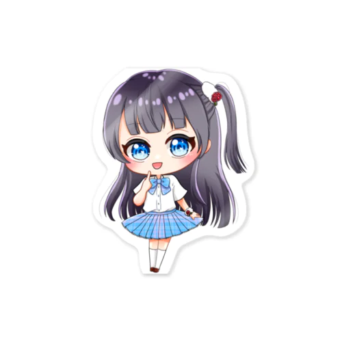 学生服メイドミニキャラ Sticker