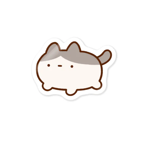 ずんどうネコ / ハチワレ Sticker