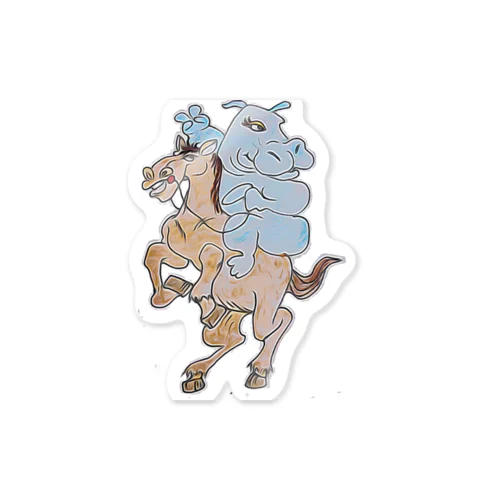 走れ馬ちゃん Sticker