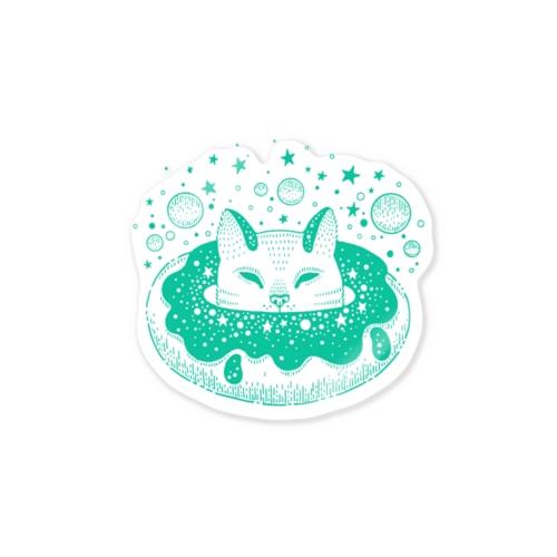 穴があるから入っちゃうねこちゃん Sticker