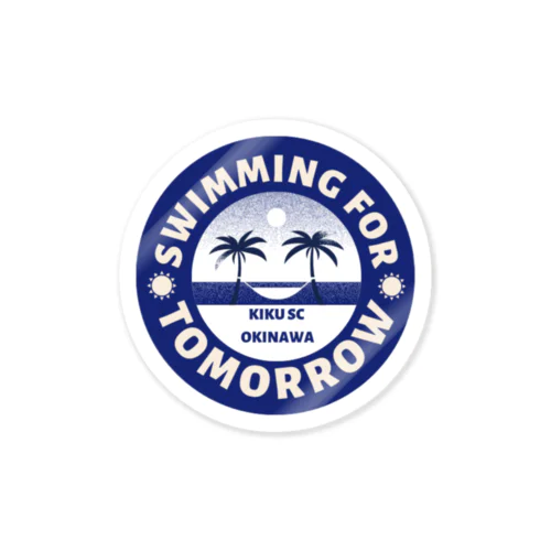 KIKU SC 公式 SWIMMING for TOMORROW ステッカー