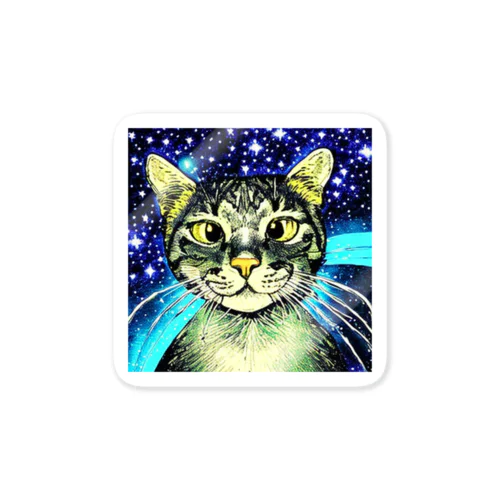 Space Cat Sticker