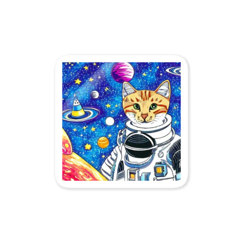 Space Cat ステッカー