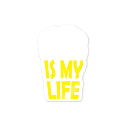 DRINKING IS MY LIFE ー酒とは命ー ステッカー