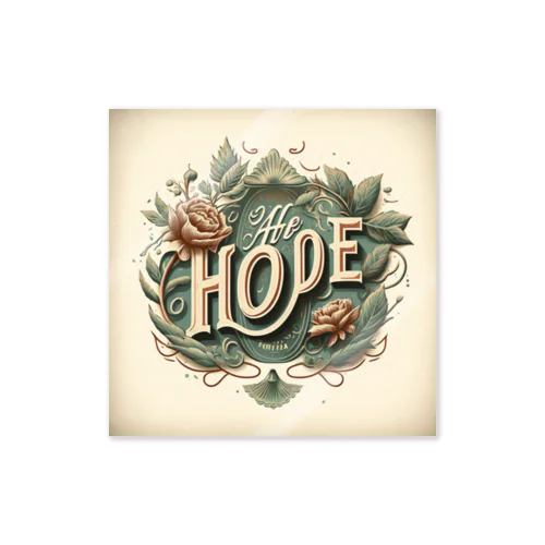 ビンテージロゴ（Hope） Sticker