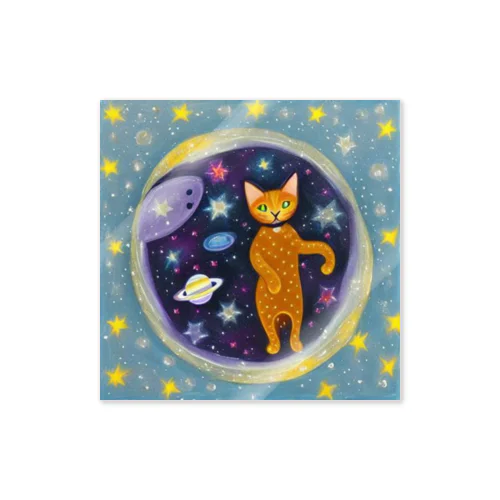 Space Cat Sticker