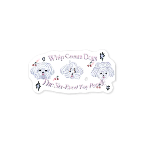 whip cream dogs ステッカー