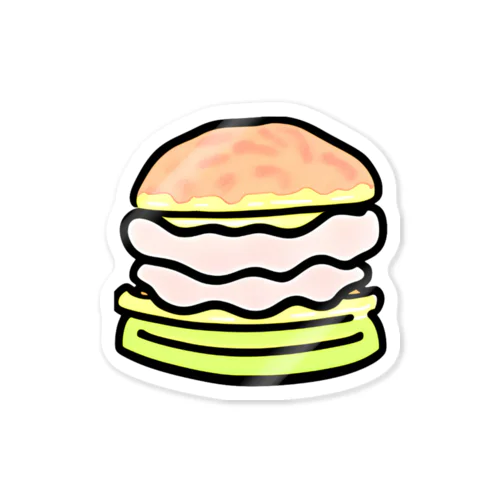 burger&バーガー ステッカー