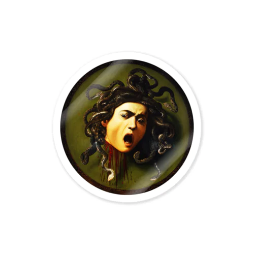 メドゥーサ　カラヴァッジオ　Caravaggio / Medusa Sticker