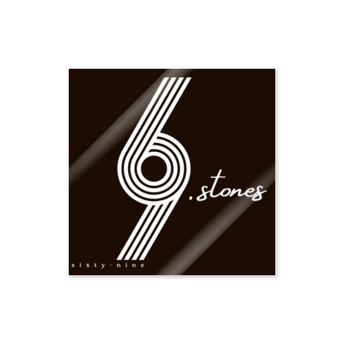 69.STONES グッズ　黒ステッカーバージョン Sticker