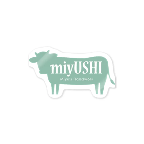 miyUSHI グリーン Sticker