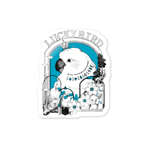 LUCKY BIRD Sticker