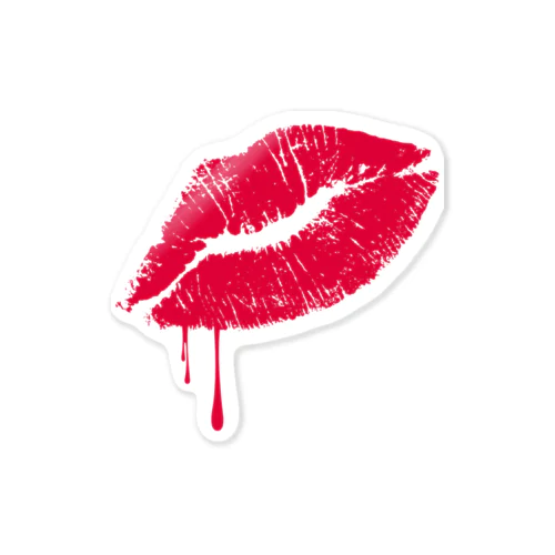 a Kiss Sticker