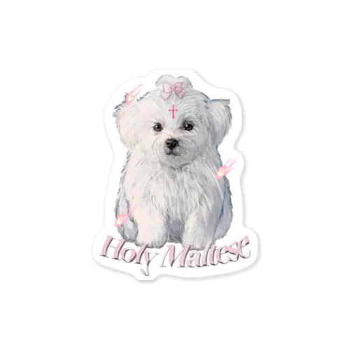 Holy Maltese Sticker