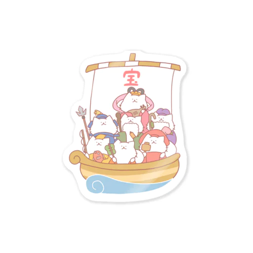 七福神にゃんこ Sticker