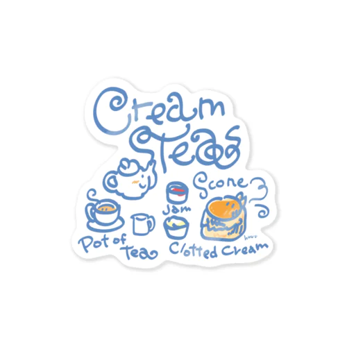 クリームティー Sticker