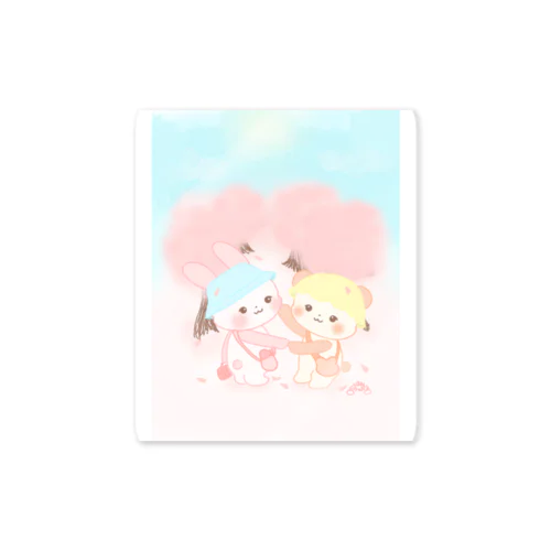 イルミとラップ　お花見 Sticker