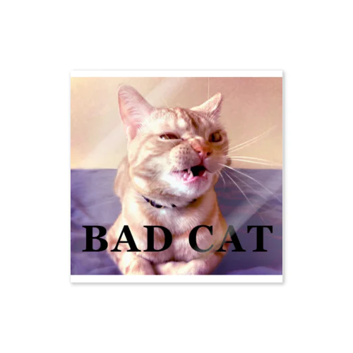 わるいねこ　BAD CAT Sticker