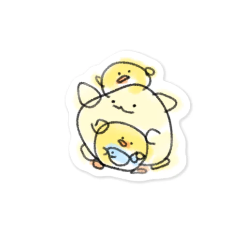 ひよこ画伯の自信作 Sticker