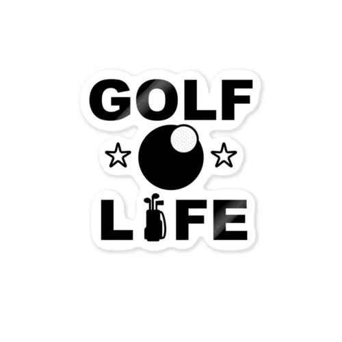 ゴルフ・グッズ・GOLF・ライフ・ゴルフ部・ゴルフ好き・ゴルフボール・球技・スポーツ・老若男女・紳士のスポーツ・カップ・ゴルファー・ホールインワン・コース・クラブ ステッカー