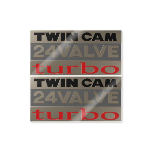 twincam 24VALVE turbo(2倍) ステッカー