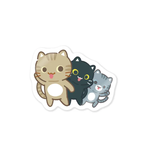 3びきのねこ Sticker