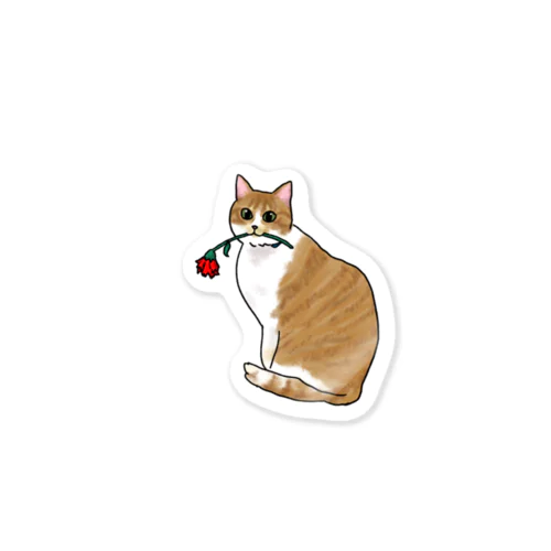 茶トラねこ　母の日 Sticker