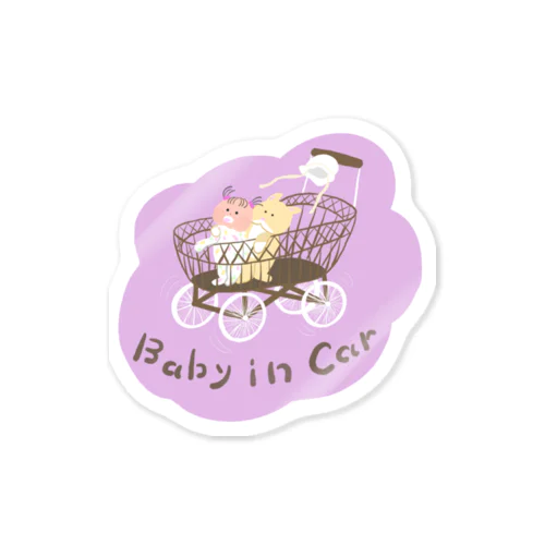 Baby in car いこ専用 Sticker