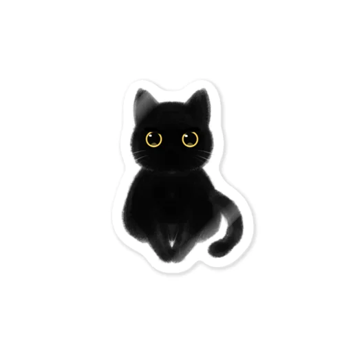 黒猫にゃんおこ Sticker